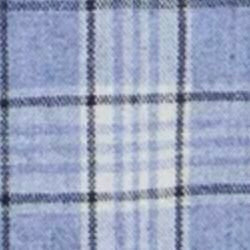 Button-Down Sport Shirt in Sky/Bone/Navy Plaid Brushed Plainweave