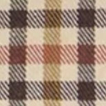 Button-Down Sport Shirt in Brown/Olive/Red Guncheck Twill