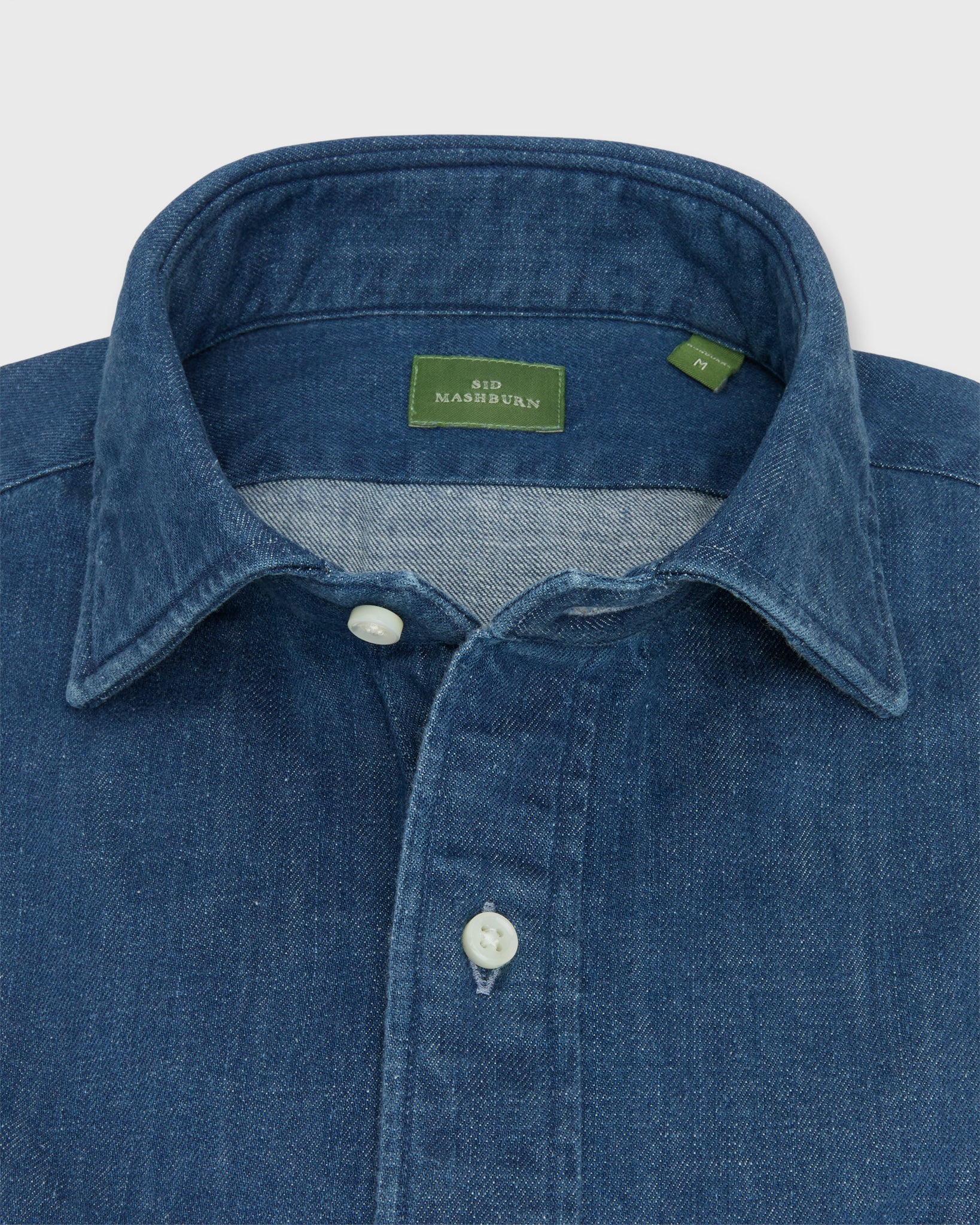 Work Shirt in Medium Wash Indigo Denim