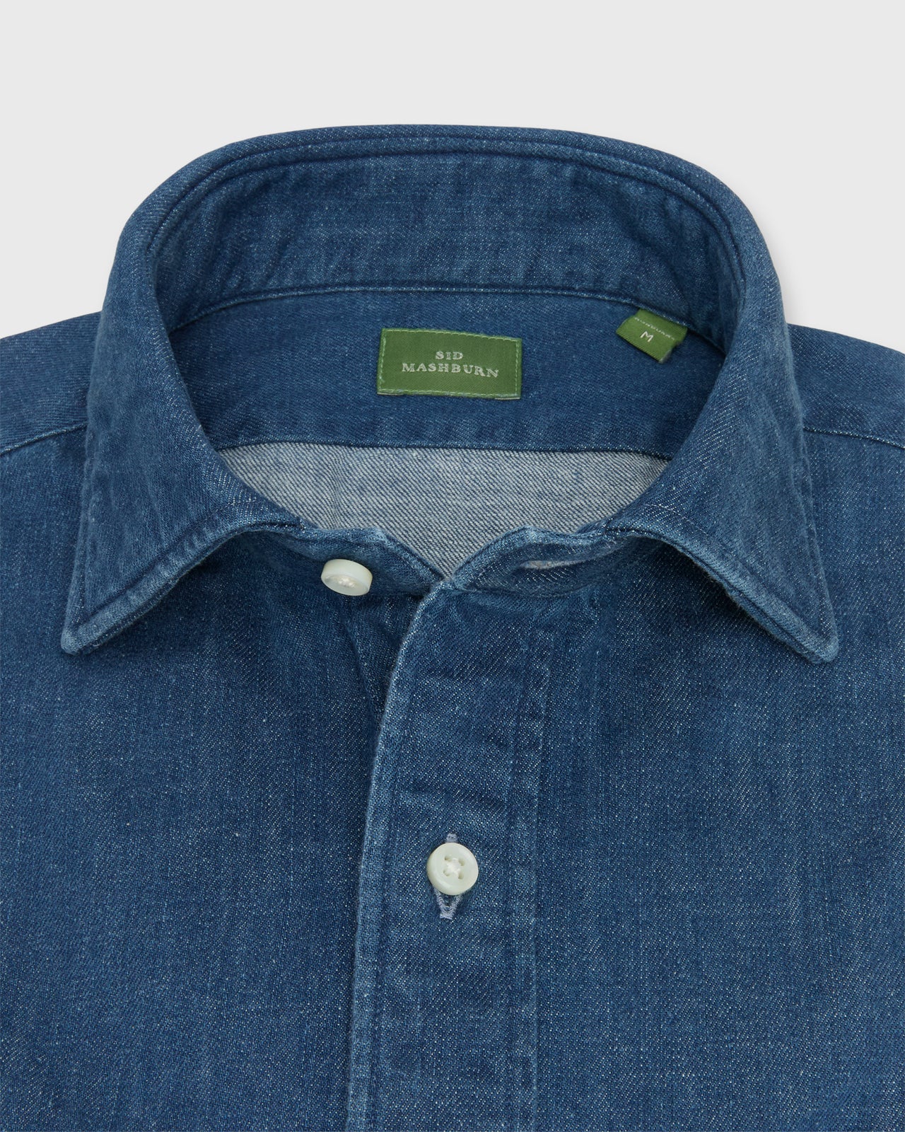 Work Shirt in Medium Wash Indigo Denim