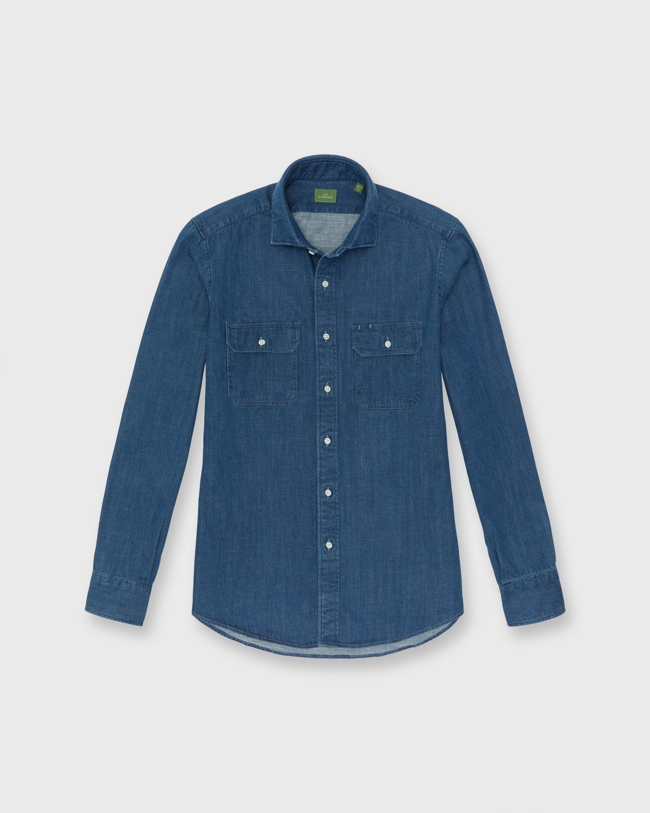 Work Shirt in Medium Wash Indigo Denim