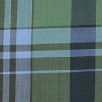 Spread Collar Sport Shirt in Olive/Navy/Lavender Plaid Poplin