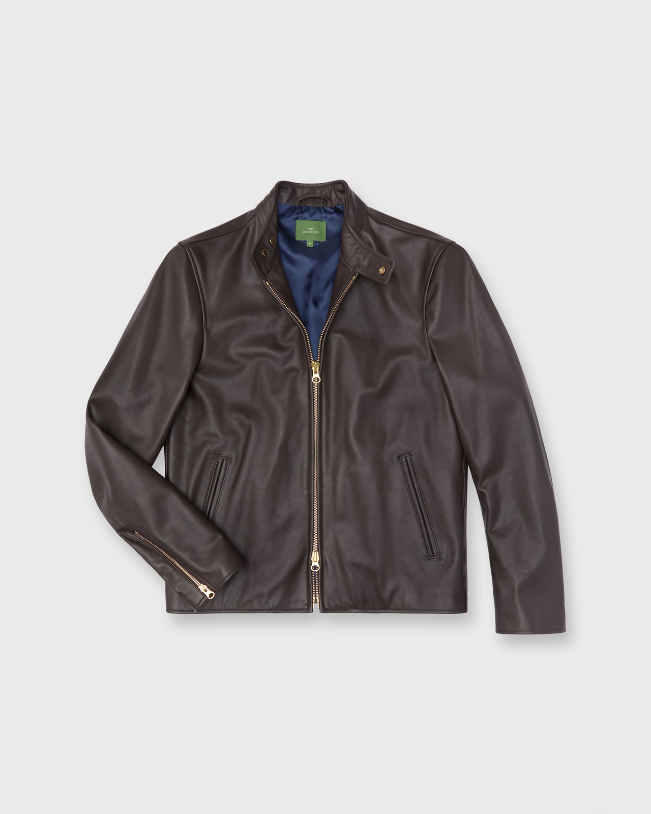 Moto Jacket in Dark Brown Leather