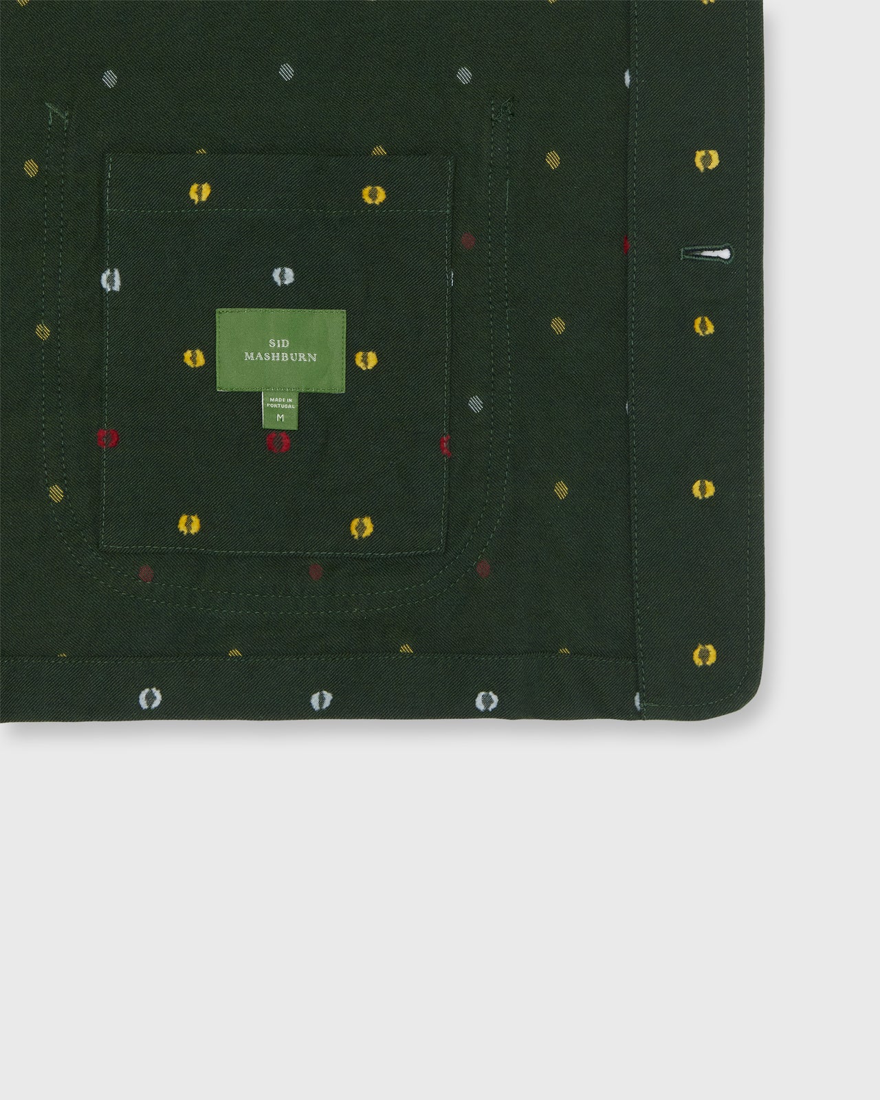 Chore Jacket in Olive/Yellow/Sky Fil Coupé Twill