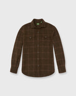 Load image into Gallery viewer, CPO Shirt in Brown/Red/Khaki Windowpane Tweed
