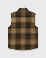 Load image into Gallery viewer, Cashball Vest in Khaki/Brown/Red Plaid Tweed
