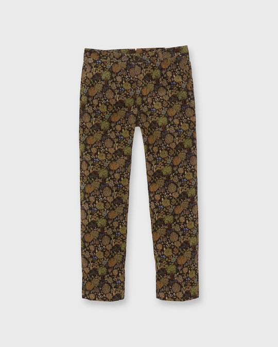 Field Pant in Brown/Multi Woodland Print Corduroy