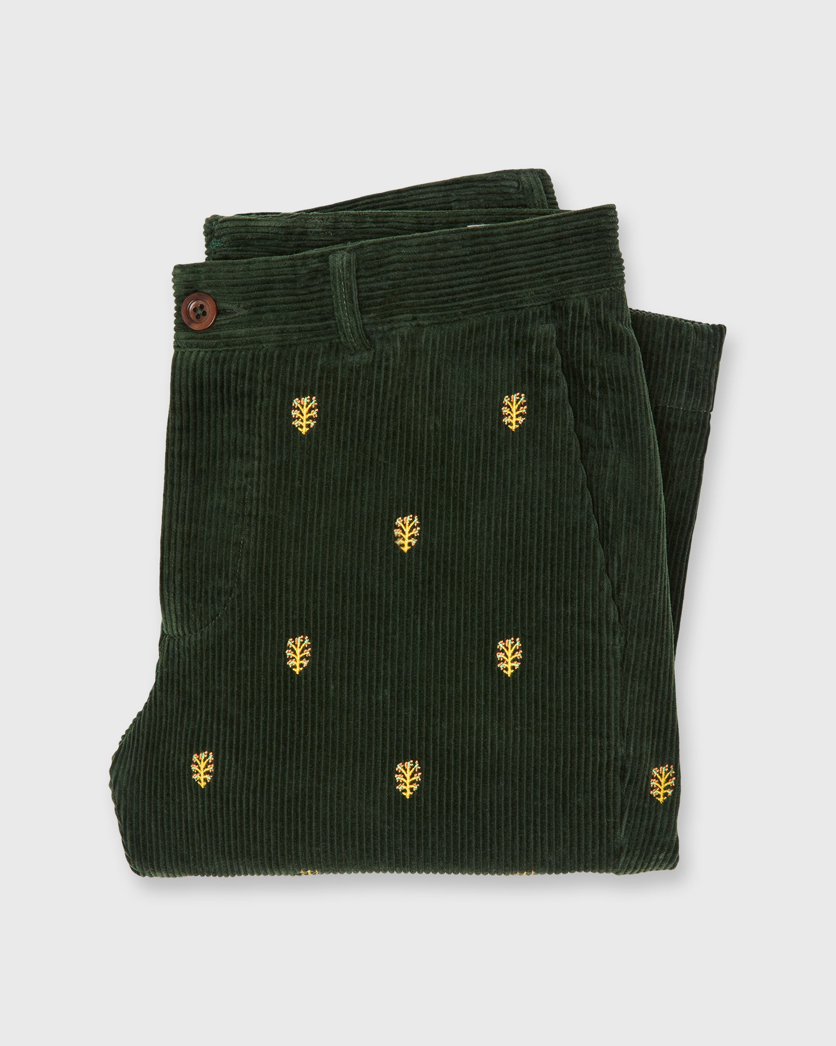 Field Pant in Tree of Life Embroidered Corduroy