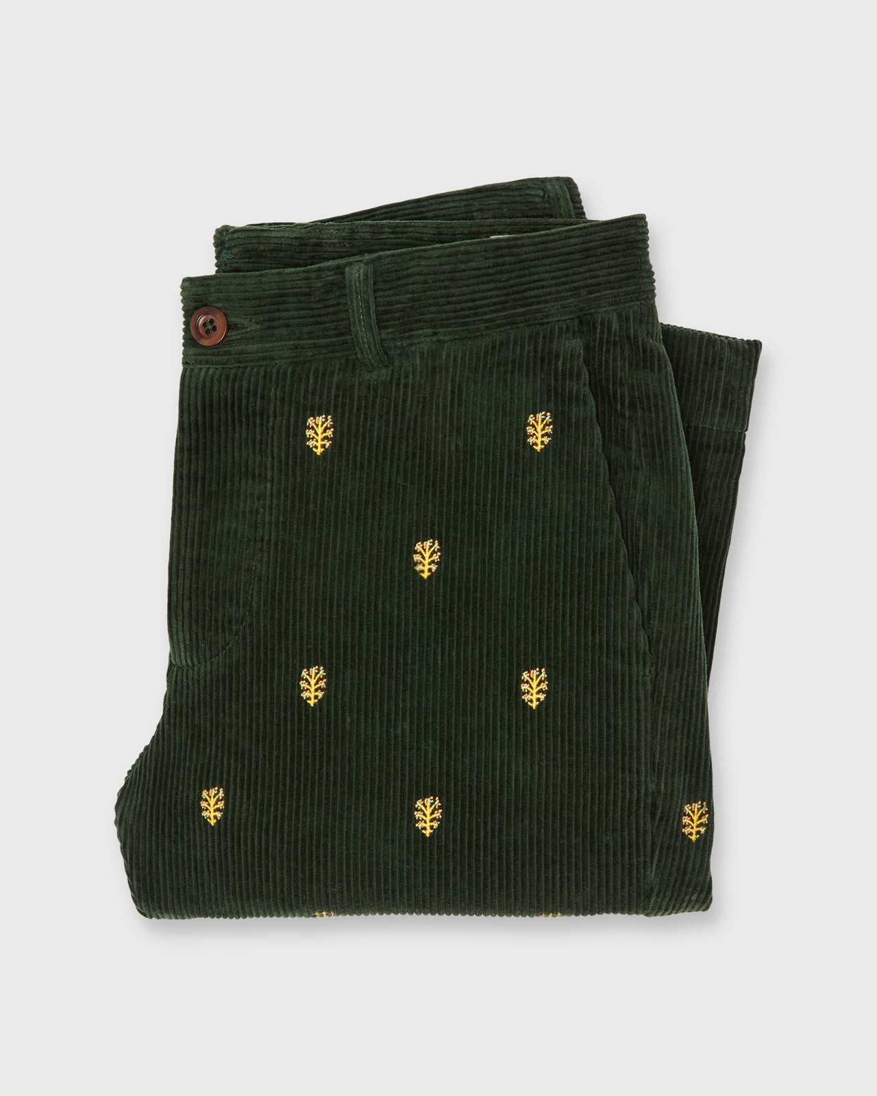 Field Pant in Tree of Life Embroidered Corduroy
