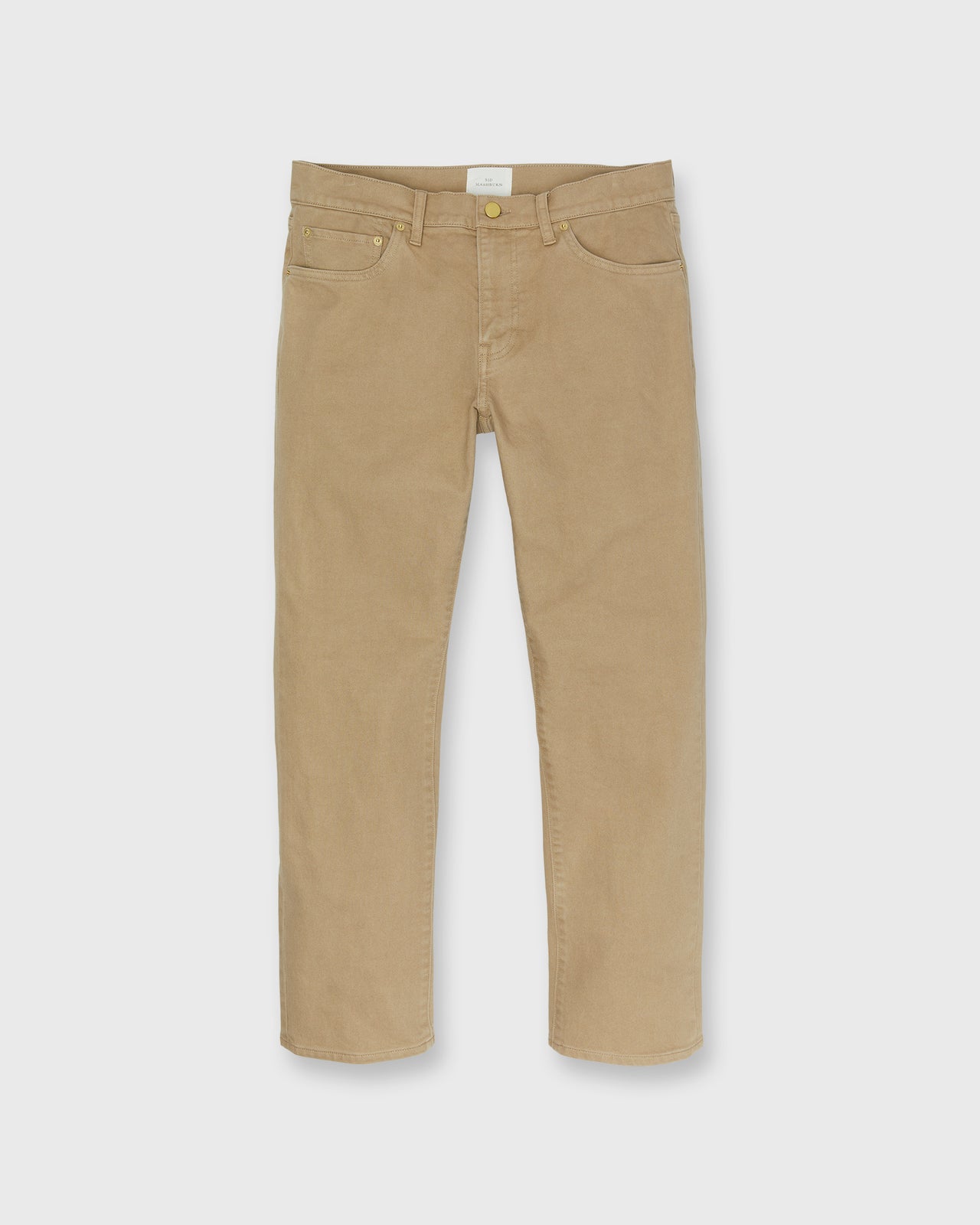 Clift Straight Leg Jean in British Khaki Garment Dyed Stretch Denim