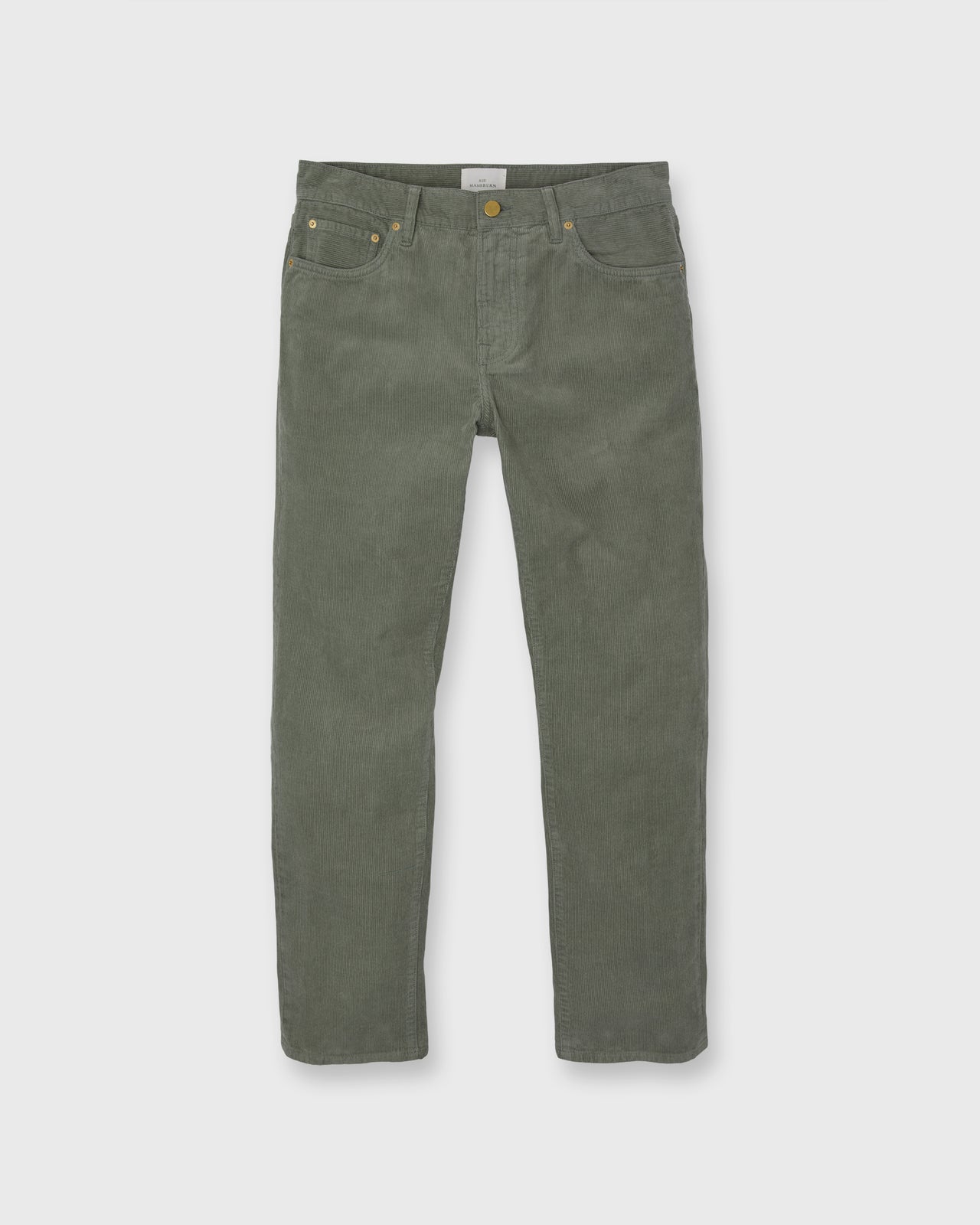 Slim Straight 5-Pocket Pant in Thyme Garment-Dyed Corduroy