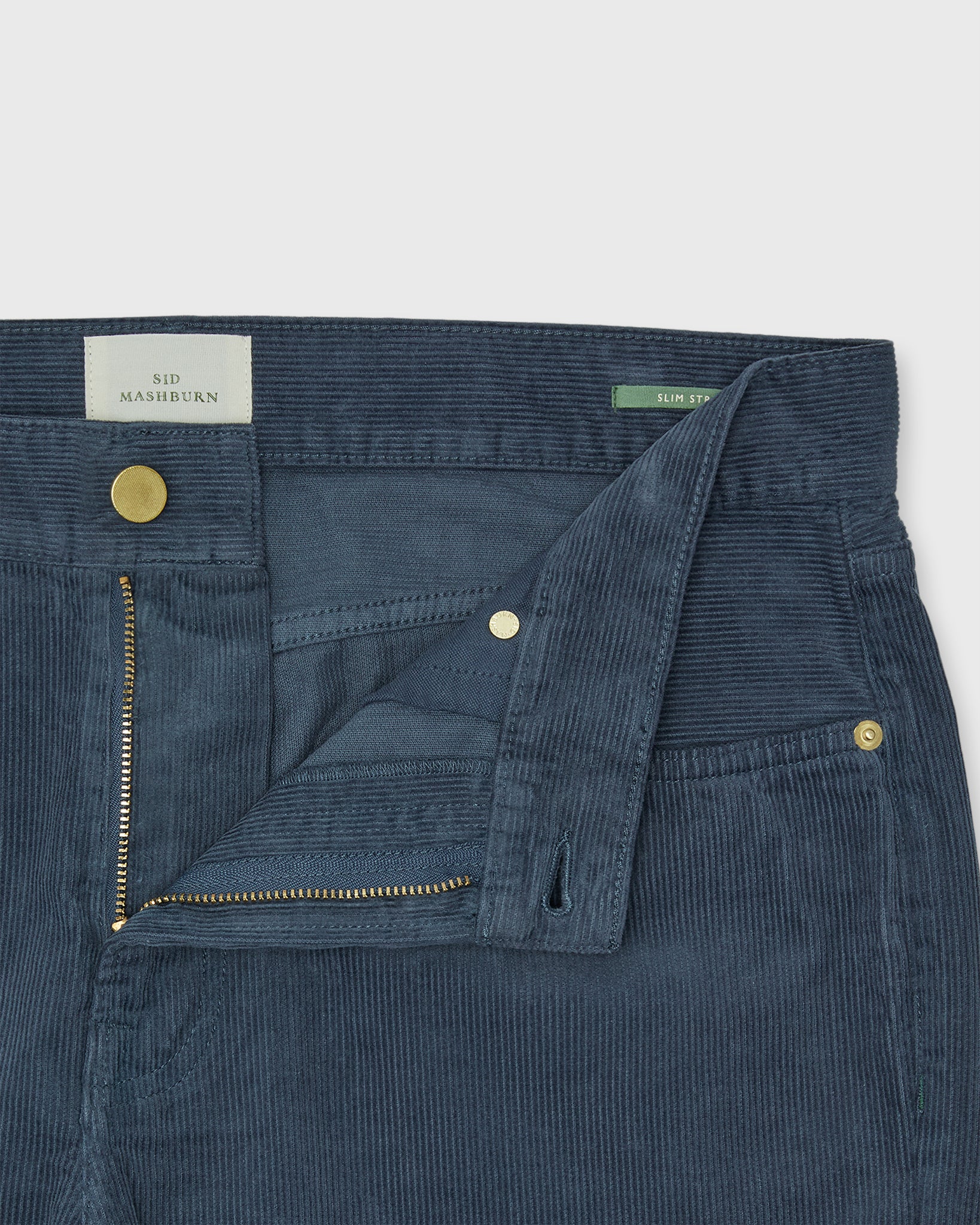 Slim Straight 5-Pocket Pant in Atlantic Garment-Dyed Corduroy