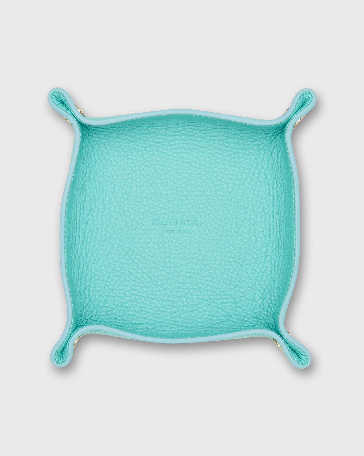 Medium Square Tray in Beetle Leather