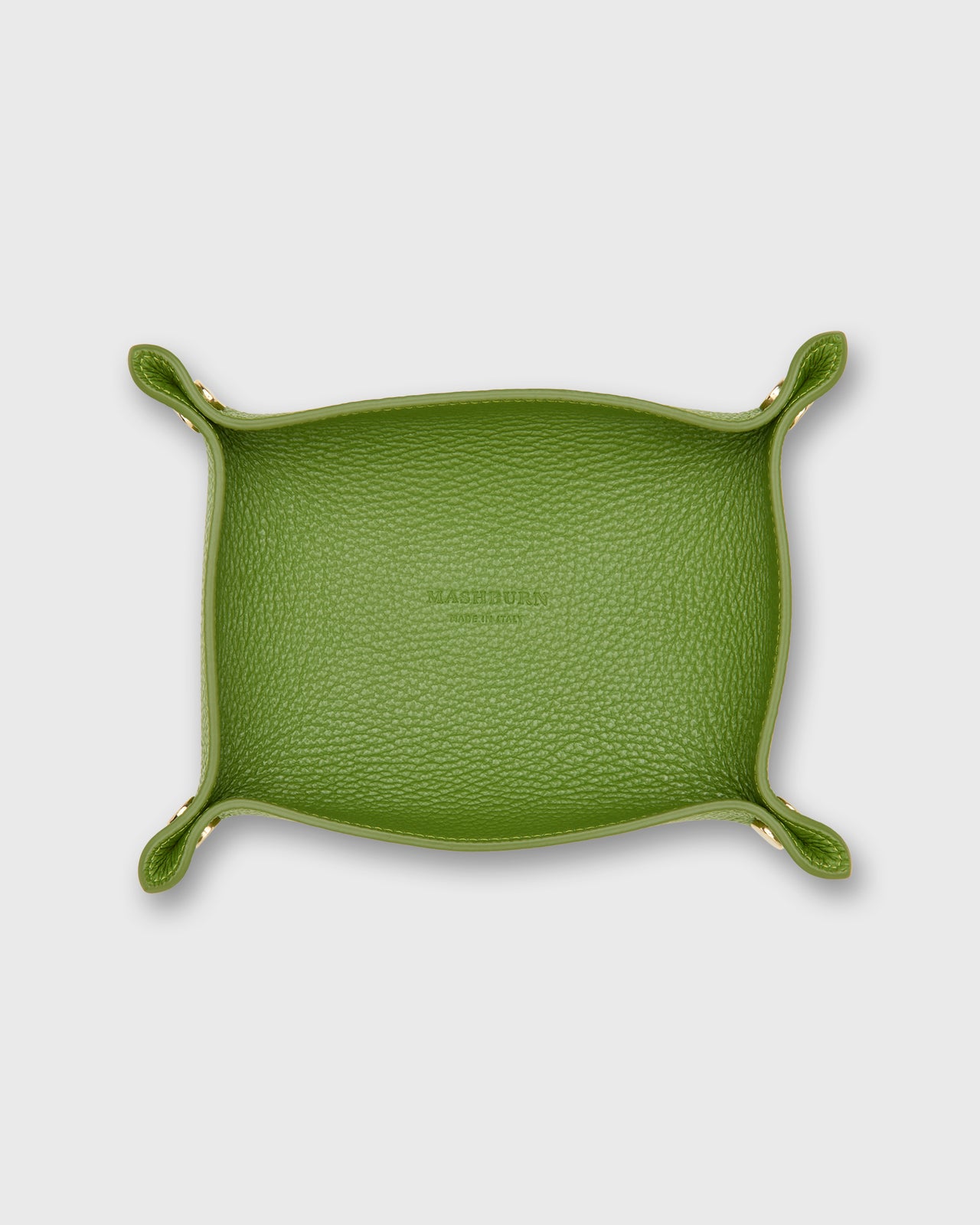 Medium Rectangle Tray in Leaf Leather