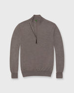 Load image into Gallery viewer, Fine-Gauge Half-Zip Sweater in Otter Escorial Wool
