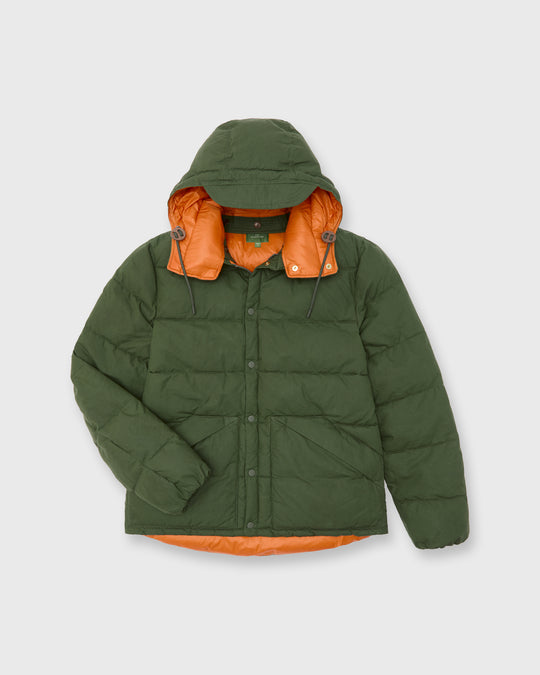 Cashball Jacket in Fir Dry Waxed Poplin