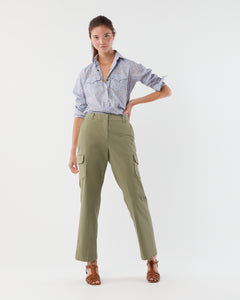 Western Shirt in Blue/Multi Eloise Liberty Fabric