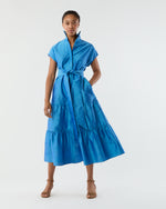 Load image into Gallery viewer, Sophia Dress in Iris Silk Dupioni
