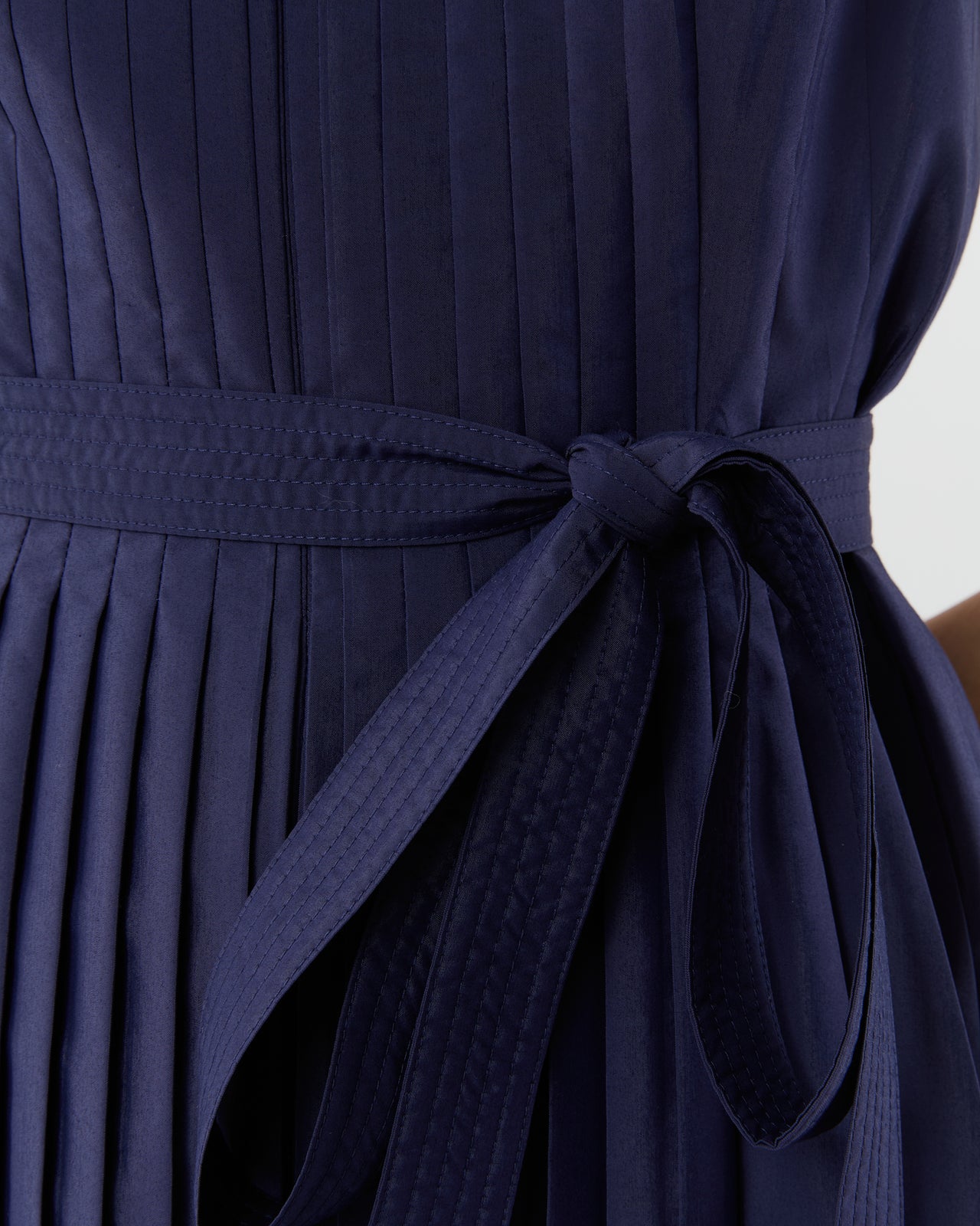 Joelle Dress in Navy Lightweight Poplin