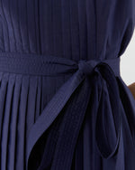 Load image into Gallery viewer, Joelle Dress in Navy Lightweight Poplin
