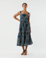 Load image into Gallery viewer, Penny Dress in Indigo Bandana Summer Cloth
