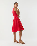 Load image into Gallery viewer, Joelle Dress in Red Lightweight Poplin
