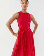 Load image into Gallery viewer, Joelle Dress in Red Lightweight Poplin
