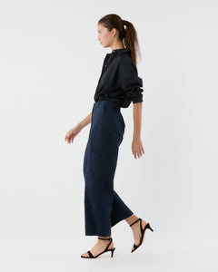 Rory Cargo Pant in Navy Paperweight Stretch Poplin
