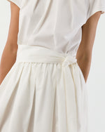 Load image into Gallery viewer, Carla Skirt in White Paperweight Stretch Poplin
