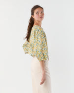 Load image into Gallery viewer, Victoria Blouse in Gold Multi Viger&#39;s Vine Liberty Fabric

