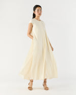 Load image into Gallery viewer, Scarlett Dress in Natural Paperweight Stretch Poplin
