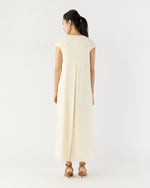 Load image into Gallery viewer, Scarlett Dress in Natural Paperweight Stretch Poplin
