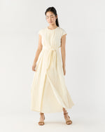 Load image into Gallery viewer, Scarlett Dress in Natural Paperweight Stretch Poplin
