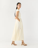 Load image into Gallery viewer, Scarlett Dress in Natural Paperweight Stretch Poplin
