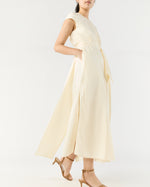 Load image into Gallery viewer, Scarlett Dress in Natural Paperweight Stretch Poplin
