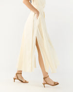 Load image into Gallery viewer, Scarlett Dress in Natural Paperweight Stretch Poplin
