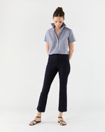 Load image into Gallery viewer, Scout Shirt in Navy Micro Gingham Poplin
