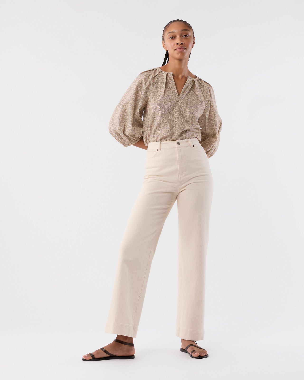 Victoria Blouse in Yellow Pepper Liberty Fabric