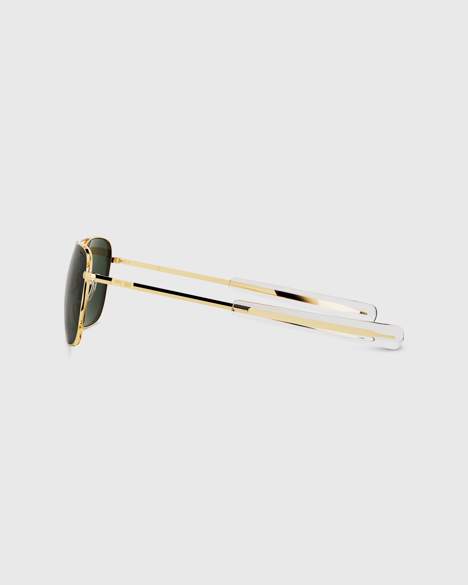 Aviator Sunglasses in 23K Gold/AGX