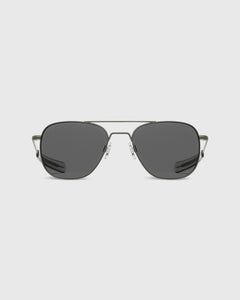 Aviator Sunglasses in Military Olive/American Gray