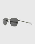 Load image into Gallery viewer, Aviator Sunglasses in Military Olive/American Gray
