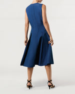 Load image into Gallery viewer, Arielle Dress in Petrol Nylon Faille
