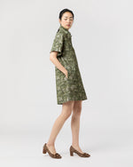 Load image into Gallery viewer, Molly Dress in Olive/Multi Harkness Forest Liberty Fabric Cord
