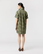 Load image into Gallery viewer, Molly Dress in Olive/Multi Harkness Forest Liberty Fabric Cord
