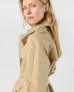 Load image into Gallery viewer, Martine Trench Coat in Khaki Compact Cotton

