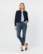 Load image into Gallery viewer, Megan Cardigan Jacket in Navy Bouclé Tweed

