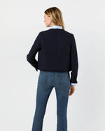 Load image into Gallery viewer, Megan Cardigan Jacket in Navy Bouclé Tweed
