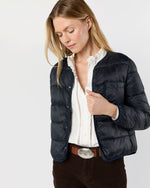 Load image into Gallery viewer, Minnie Cashball Puffer Jacket in Navy Nylon
