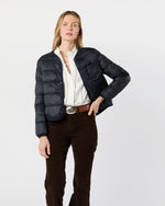 Load image into Gallery viewer, Minnie Cashball Puffer Jacket in Navy Nylon
