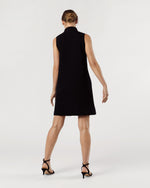 Load image into Gallery viewer, Rebel Dress in Black Cotton/Silk
